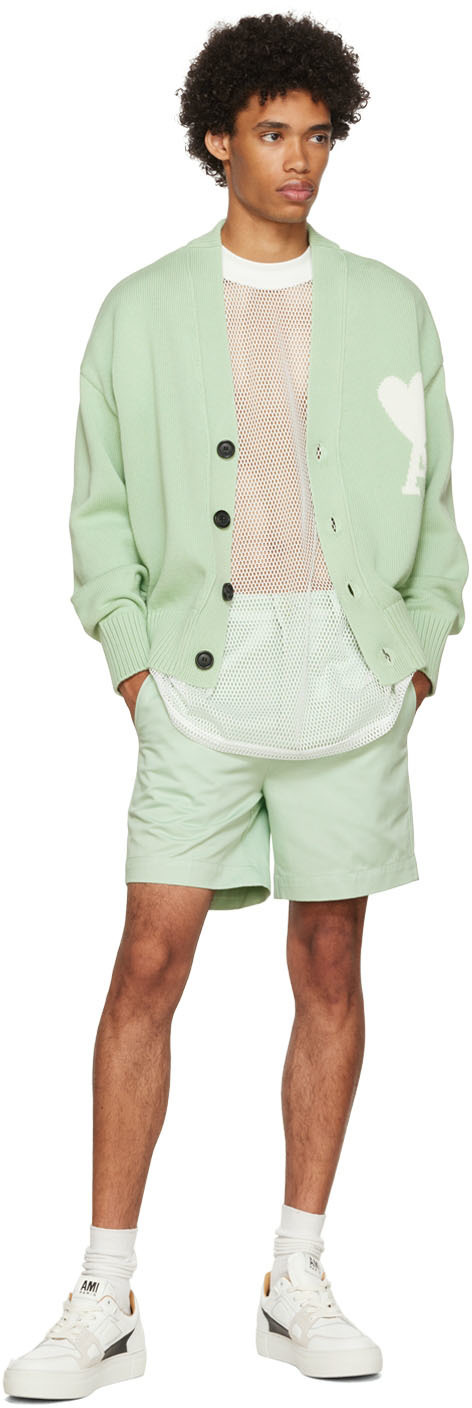 Ami Paris カーディガン グリーン AMI Paris Green Ami De Cœur Cardigan AMI