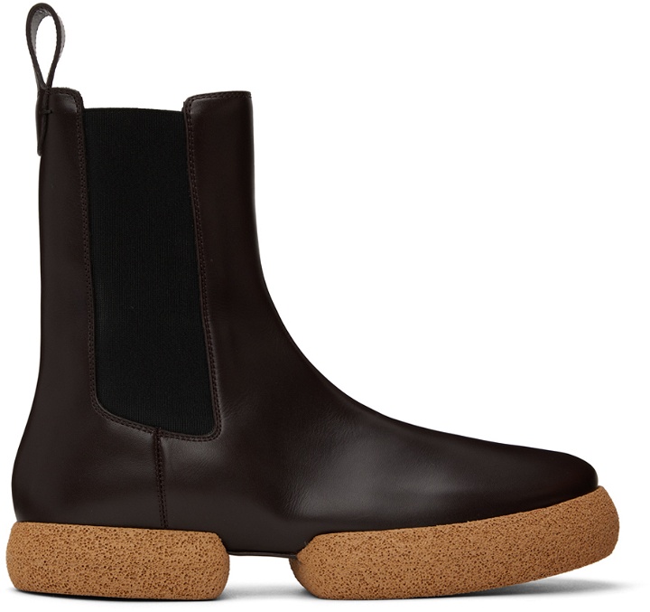 Photo: Dries Van Noten Brown Leather Chelsea Boots