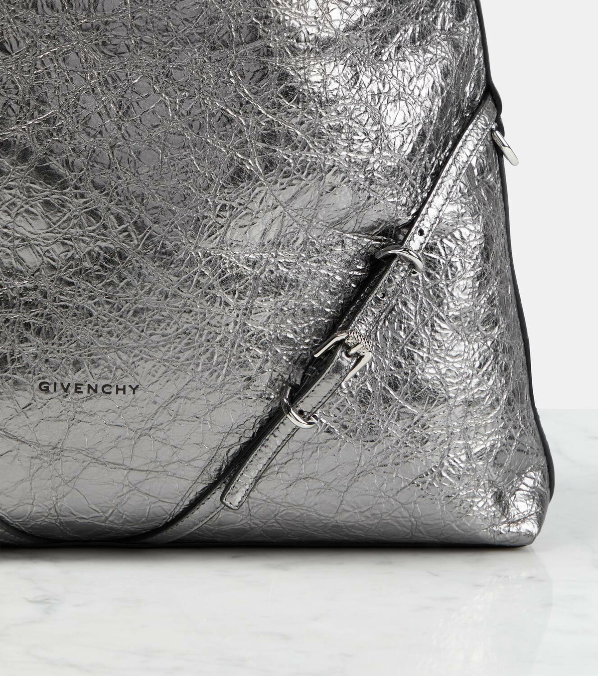 Givenchy Voyou Medium laminated leather shoulder bag Givenchy