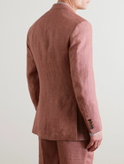 Richard James - Unstructured Linen Suit Jacket - Pink