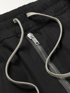 Rick Owens - Tapered Panelled Organic Cotton-Blend Poplin Sweatpants - Black
