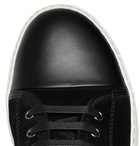 Lanvin - Cap-Toe Suede and Leather Sneakers - Men - Black