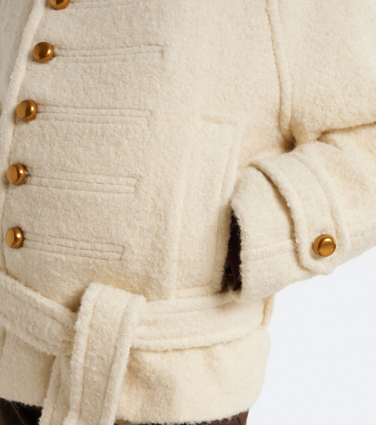 Xu Zhi Belted wool and alpaca-blend jacket