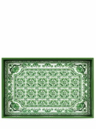 DOLCE & GABBANA Maiolica Verde Wooden Tray