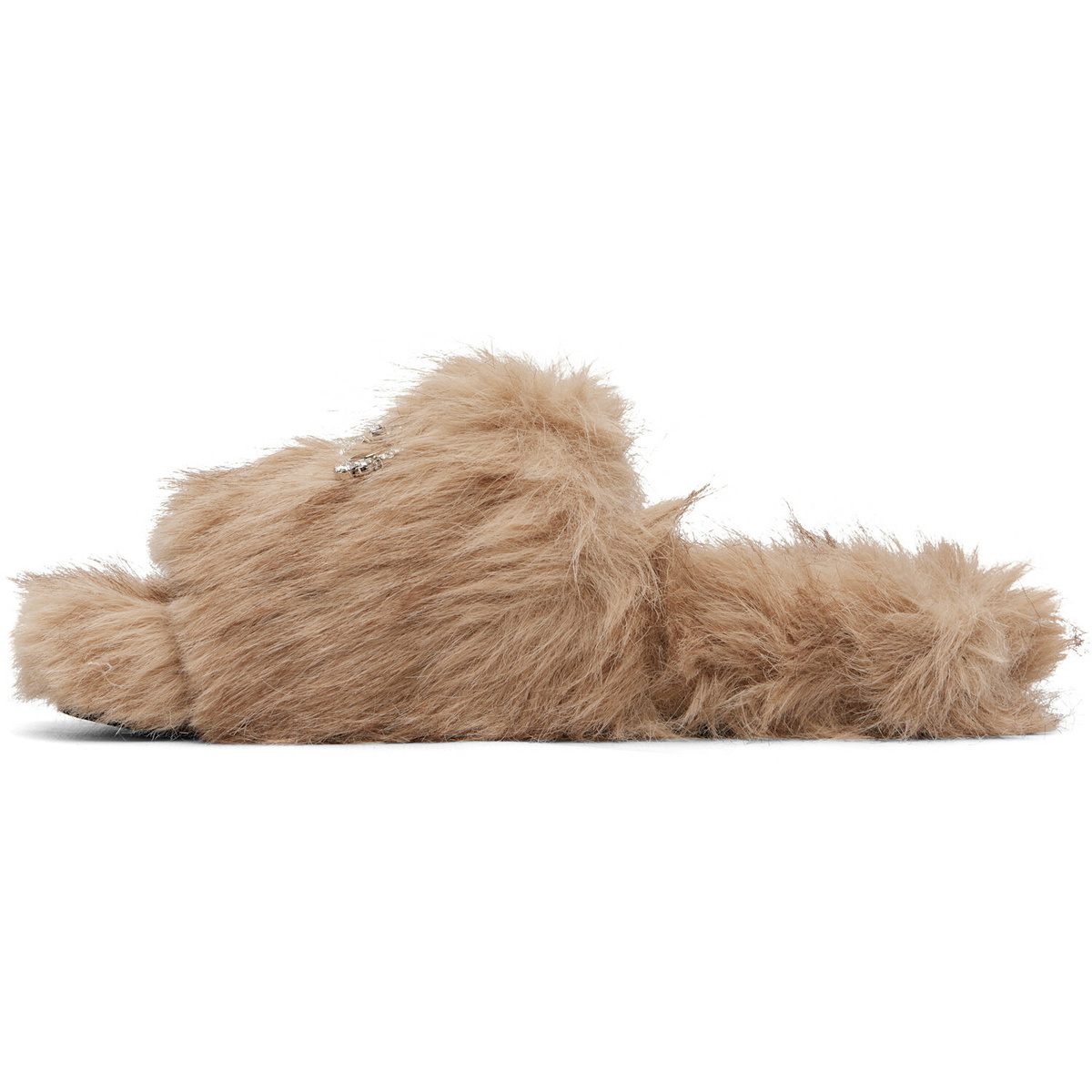 Balenciaga Beige Furry Slides