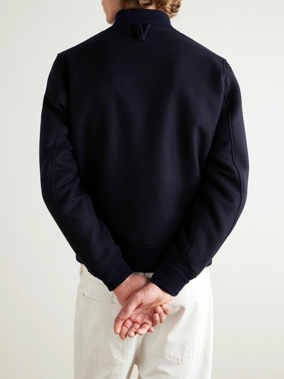 Valstar - Virgin Wool Bomber Jacket - Blue