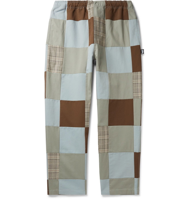 Photo: Stüssy - Patchwork Cotton Trousers - Gray