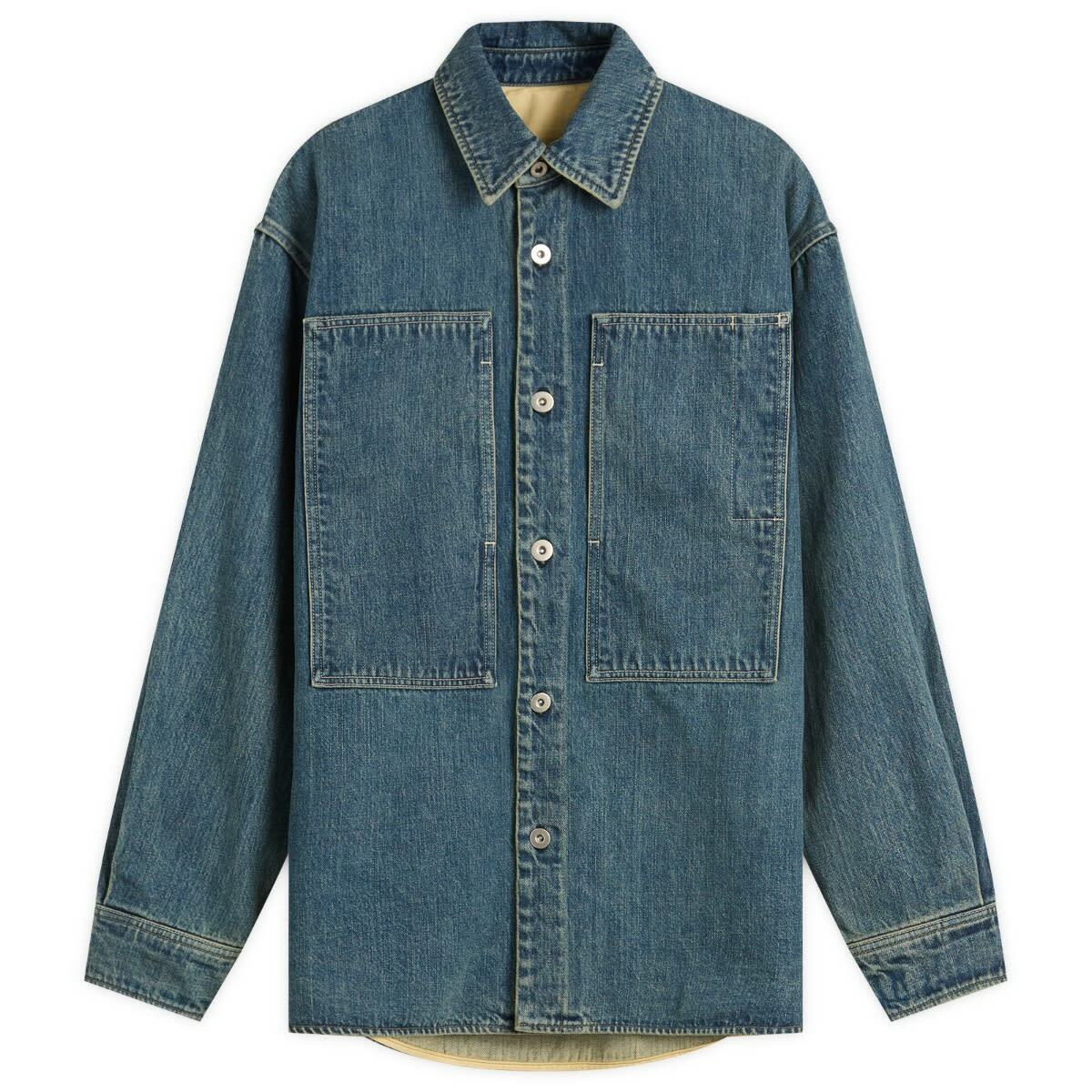 Jil Sander+ Men's Jil Sander Plus Pocket Vacation Shirt in Black