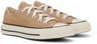 Converse Tan Chuck 70 Low-Top Sneakers