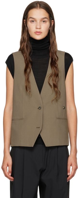 Photo: REMAIN Birger Christensen Brown Anjelica Vest