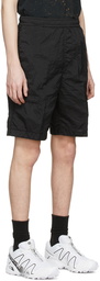 Stone Island Black Nylon Shorts