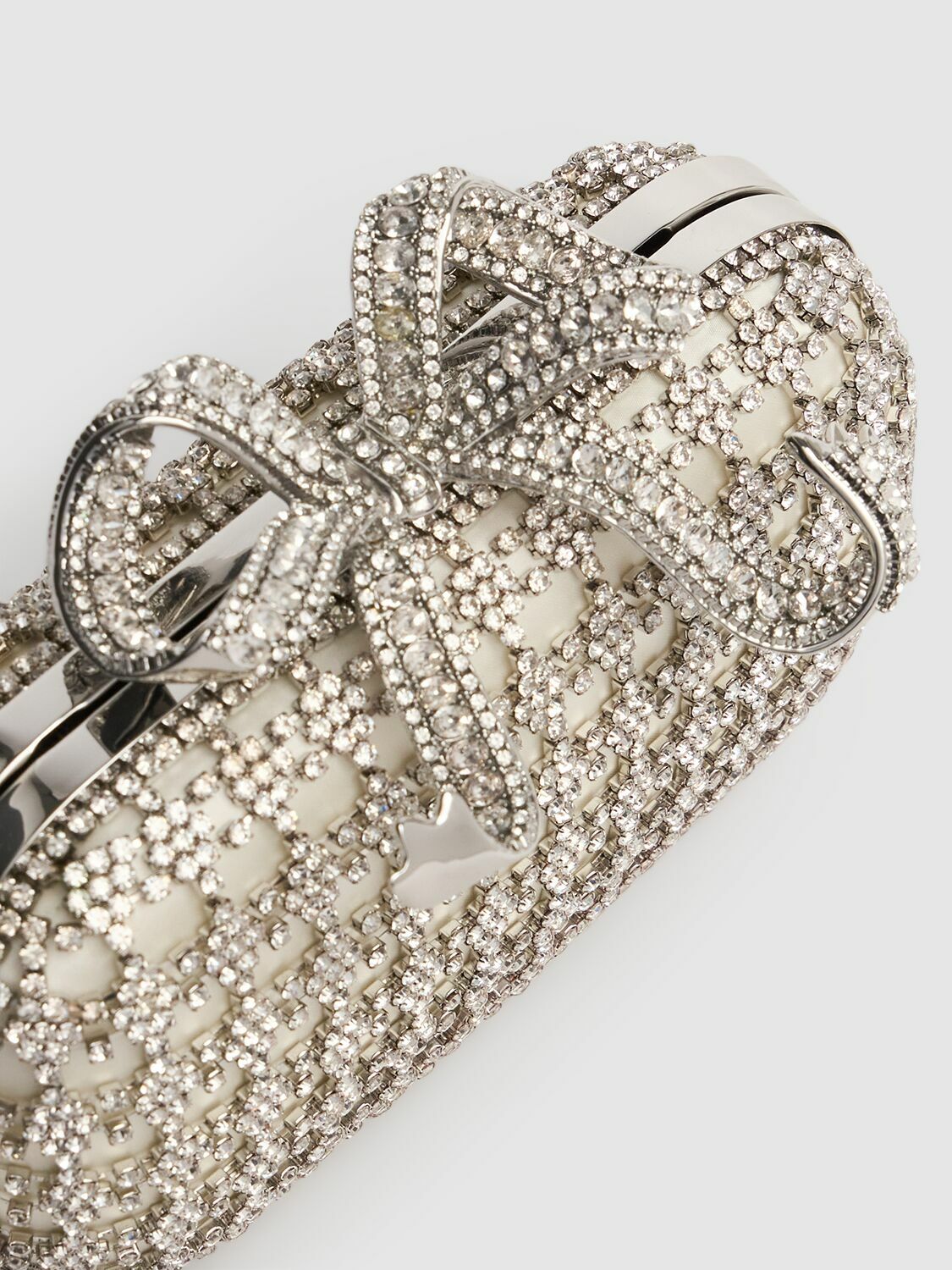 'Multi Crystal Chainmail' clutch Clutch