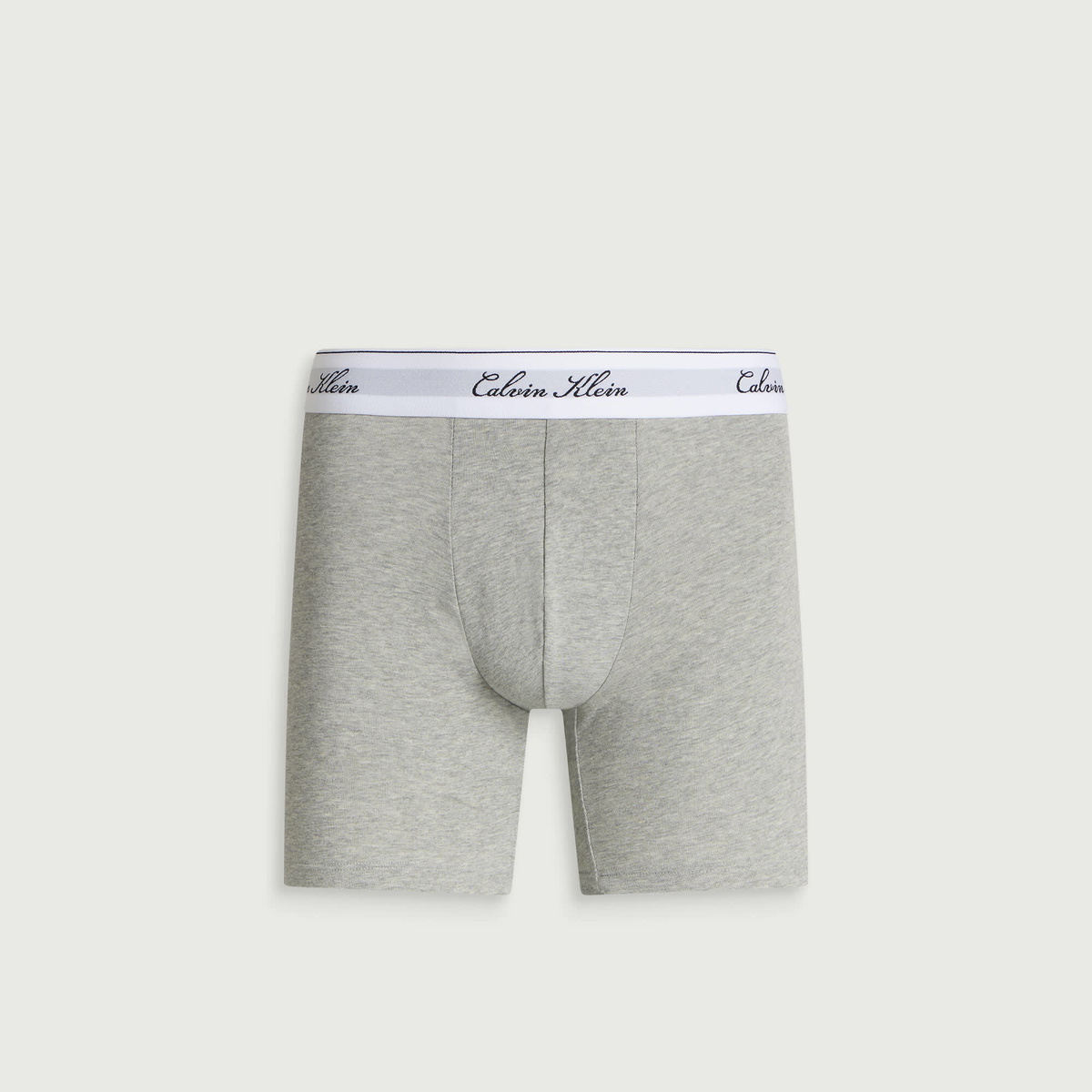 Calvin Klein Men's Icon Script Boxer Brief - 3 Pack in Volcanic Ash/Spiced Apple/Grey Heather