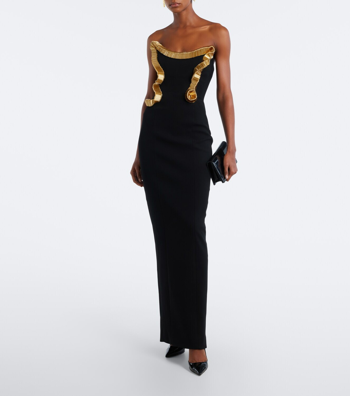 Rachel Gilbert Malik embellished gown