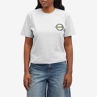 Bisous Skateboards Women's Circle T-Shirt in Ash Grey