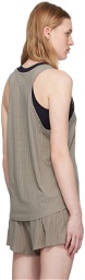 Satisfy Green Perforated Tank Top