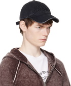 Acne Studios Black Embroidered Logo Cap