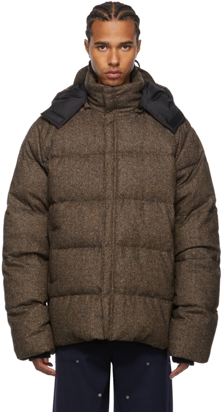 Photo: 424 Brown Down Puffer Jacket