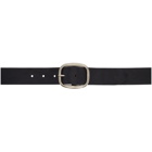 Maximum Henry Black and Silver Oval Very Wide Belt