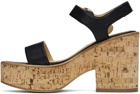 Gabriela Hearst Black Sardis Heeled Sandals