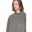 Lemaire Grey Stand Collar Shirt