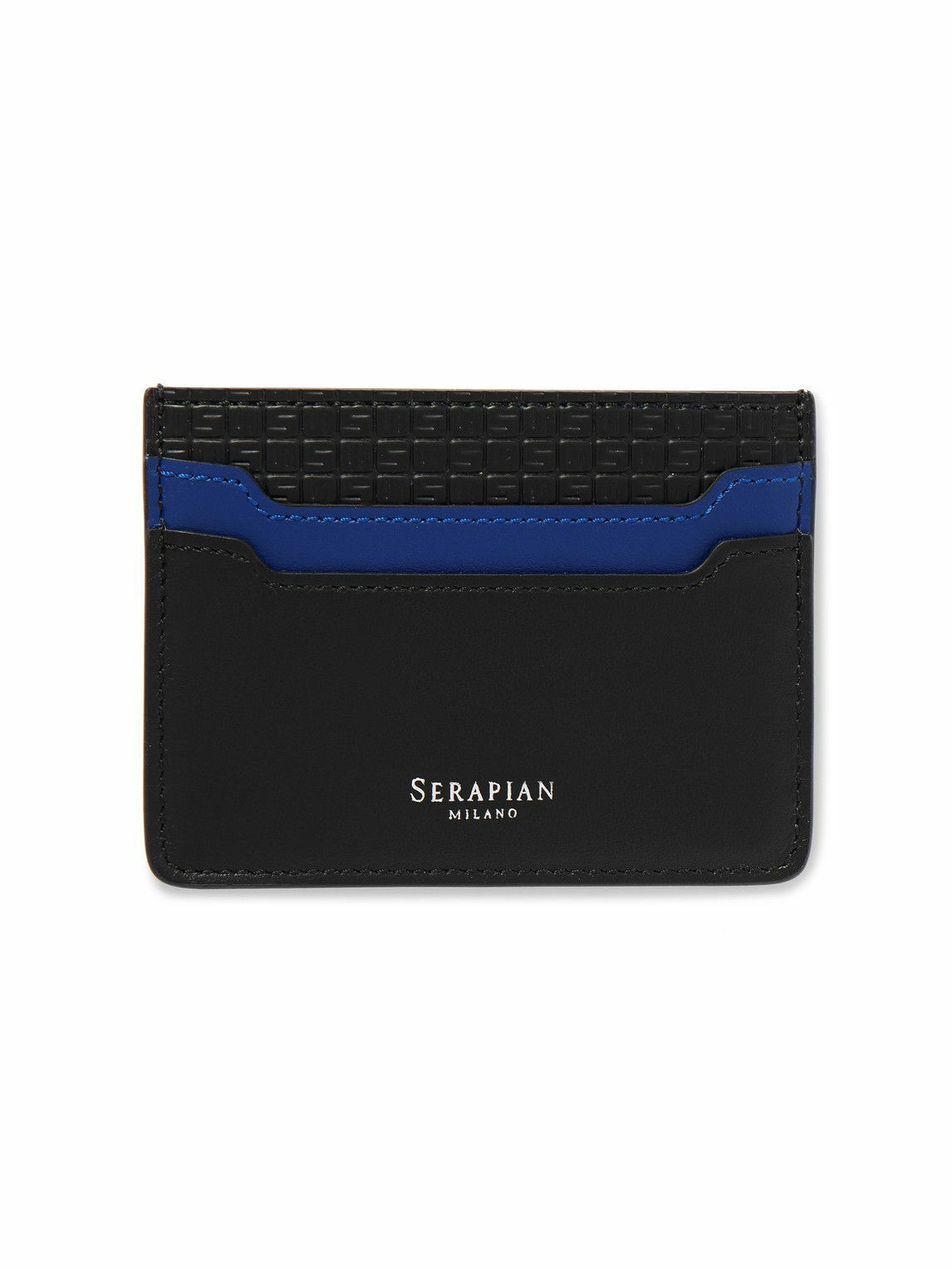 Serapian - Logo-Print Embossed Coated-Canvas and Leather Cardholder