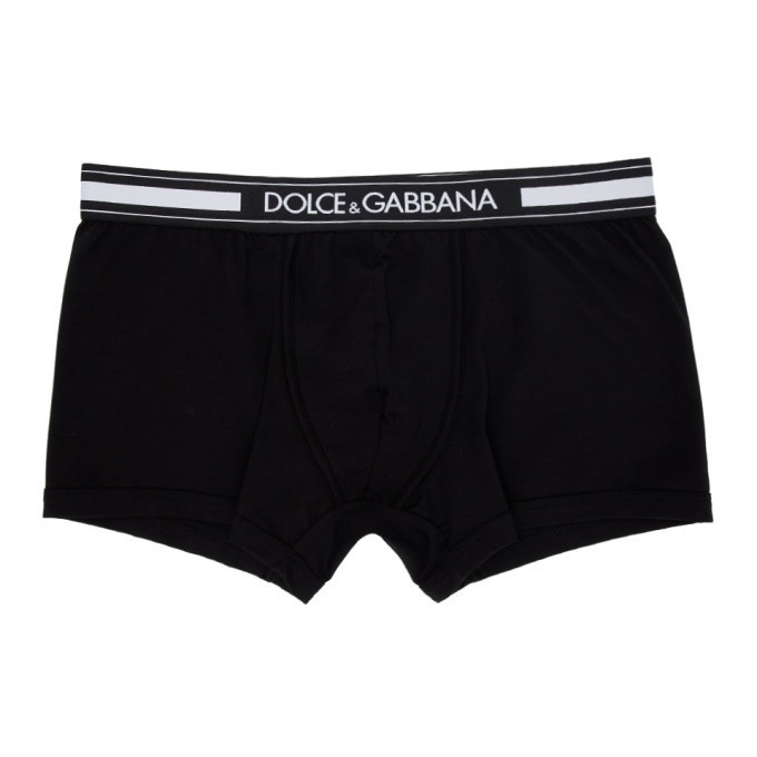 Photo: Dolce and Gabbana Black Logo Boxer Briefs