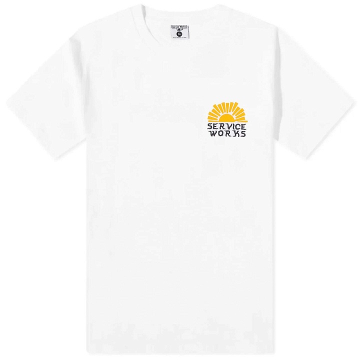 Photo: Service Works Men's Sunny Side Up T-shirt in White