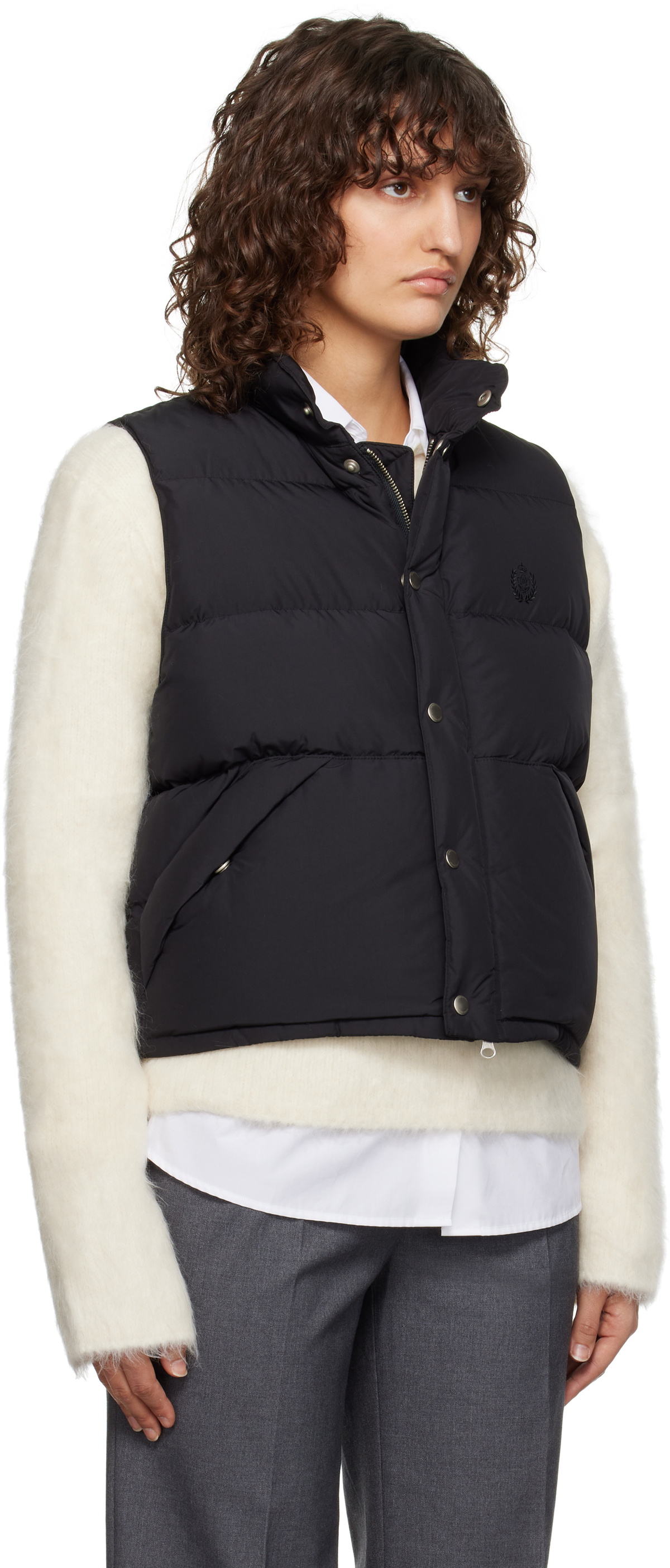 Dunst Black Quilted Down Vest