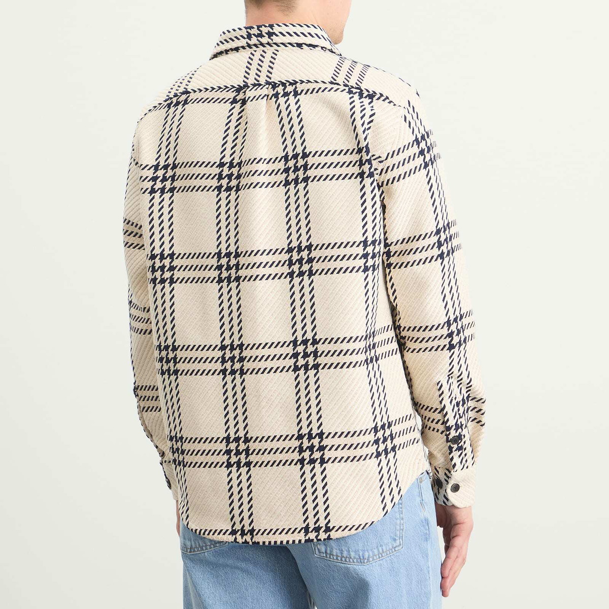 Portuguese Flannel Men's Upper Overshirt in Ecru