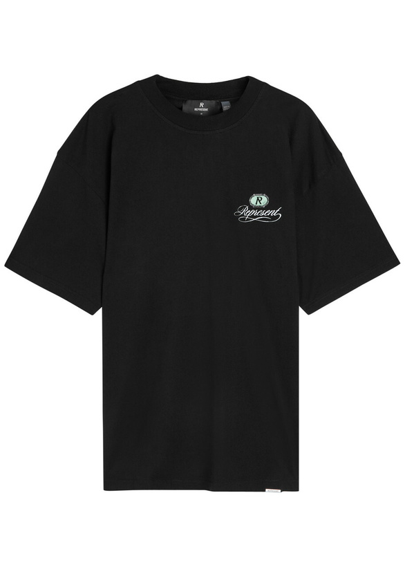 Photo: Represent Grand Vintage Hand Drawn Cotton T-shirt Black