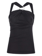 The Attico Ginnie' Black Tank Top