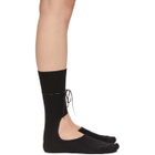 Simone Rocha Black Ribbon Cut-Out Socks