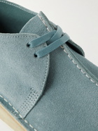 Clarks Originals - Desert Trek Colour-Block Suede Boots - Blue