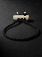 Ouie - Toggle 14-Karat Gold, Silk Cord and Diamond Necklace and Bracelet