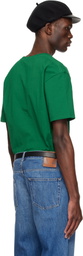 Valentino Green Cotton 'Le Chat De La Maison' Print T-shirt