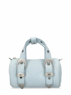 MARGE SHERWOOD - Belted Log Suede Top Handle Bag