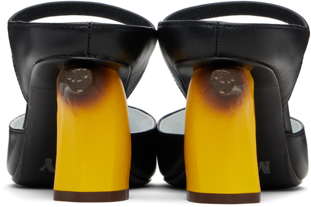 Maison MIHARA YASUHIRO Black Banana Mule Heels