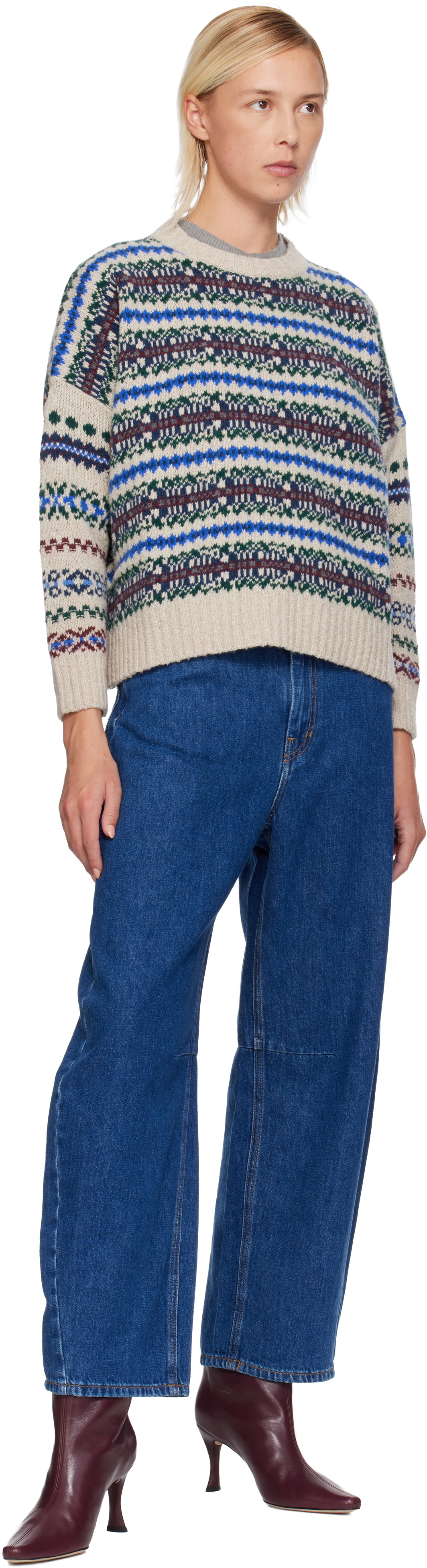 Weekend Max Mara Beige Rivetto Sweater