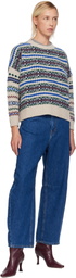 Weekend Max Mara Beige Rivetto Sweater