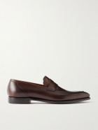 George Cleverley - George Leather Penny Loafers - Brown