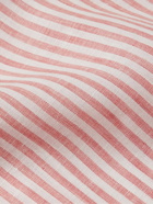 Richard James - Striped Linen Shirt - Pink