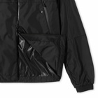 Moncler Men's Junichi Concealed Logo Hooded Windbreaker in Black