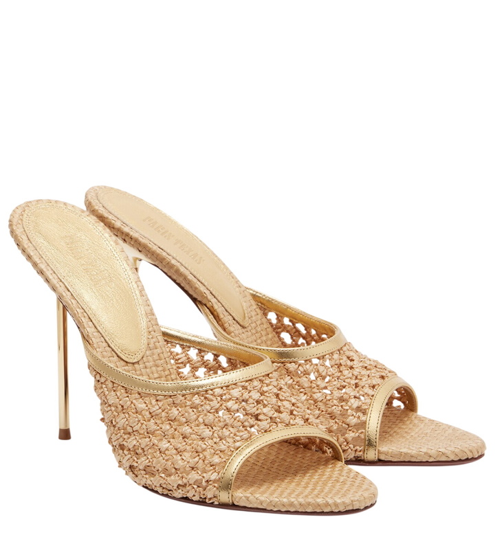 Photo: Paris Texas Lidia leather-trimmed mules