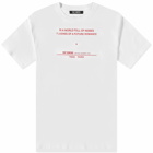 Raf Simons Men's Tour Date T-Shirt in White