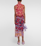 Dries Van Noten - Floral wrap midi skirt