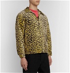 Wacko Maria - McGregor Anti-Freeze Faux Shearling-Lined Leopard-Print Cotton-Velvet Jacket - Yellow