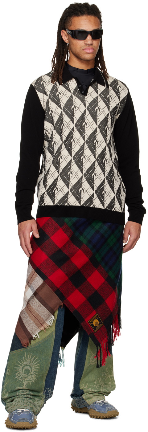 Marine Serre Multicolor Tartans Miniskirt