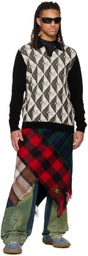 Marine Serre Multicolor Tartans Miniskirt