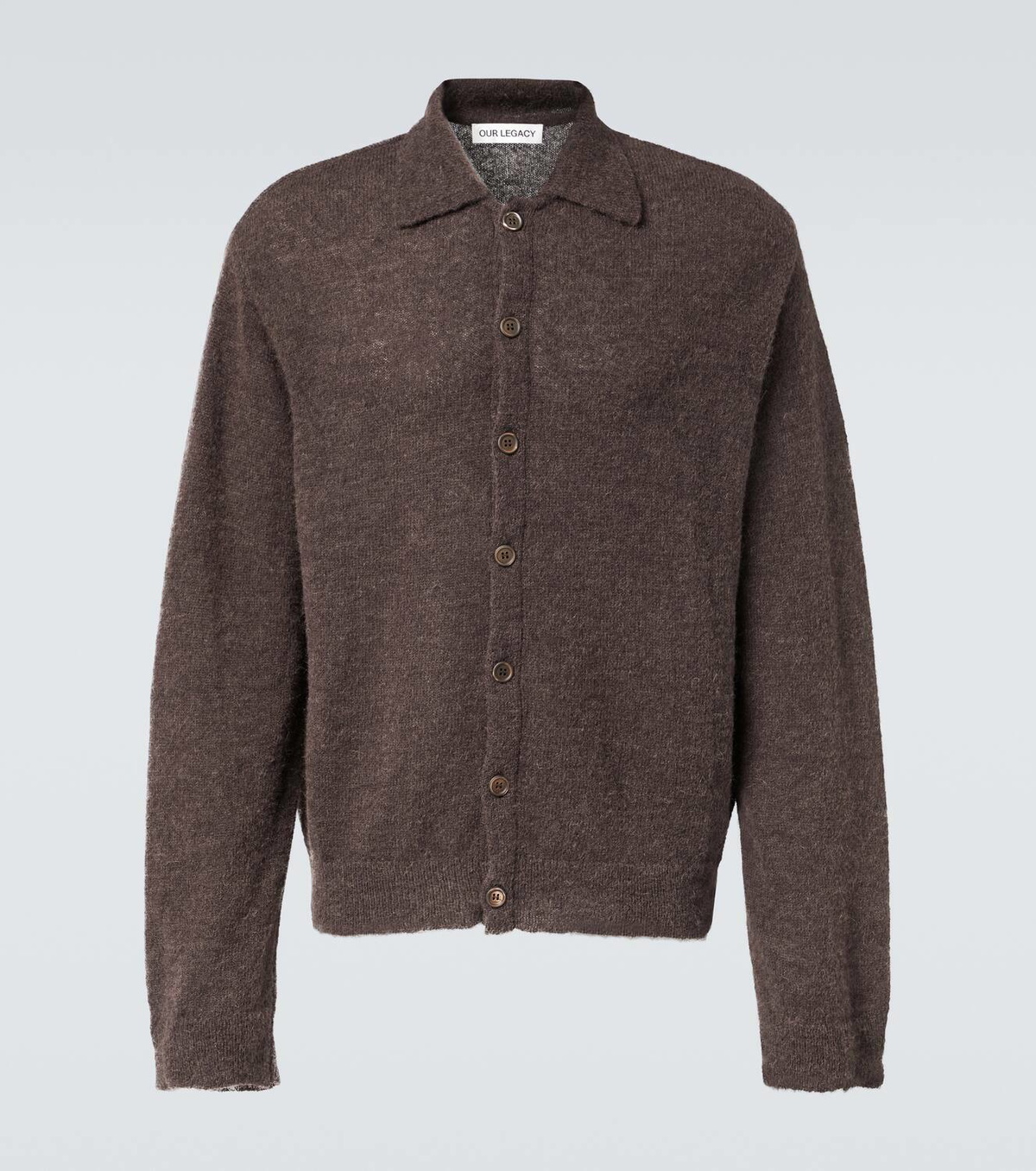 Our Legacy Evening Polo alpaca-blend cardigan Our Legacy